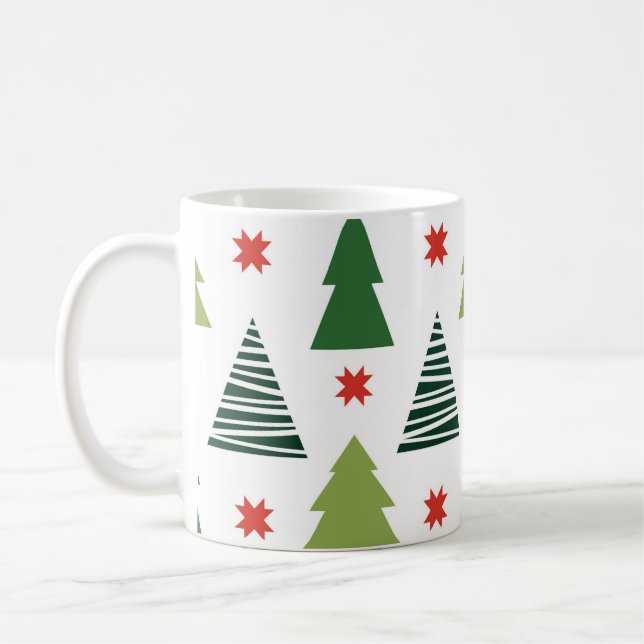 Christmas Trees Coffee Mug (Left)