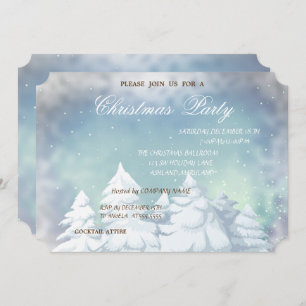 Christmas Trees, Corporate Christmas Party Invitation