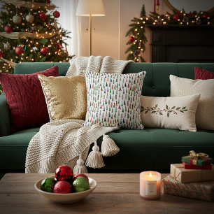 Christmas trees cushion