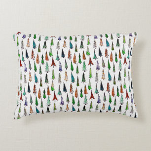 Christmas trees decorative cushion