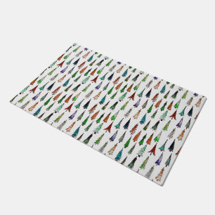Christmas trees doormat