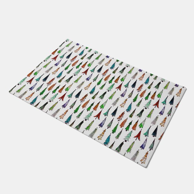 Christmas trees  doormat (Angled)