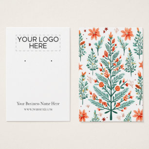 Christmas Trees Earring Display Card