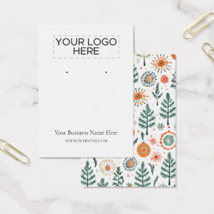 Christmas Trees Earring Display Card
