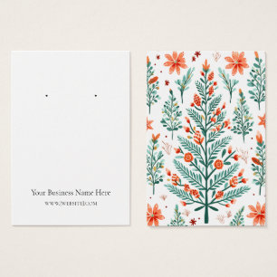 Christmas Trees Earring Display Card