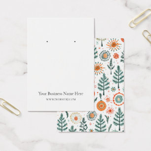 Christmas Trees Earring Display Card