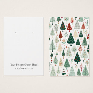 Christmas Trees Earring Display Card