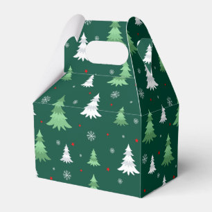 Christmas Trees Favour Box