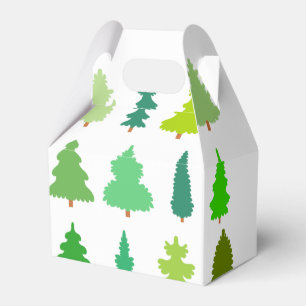 Christmas Trees Favour Box