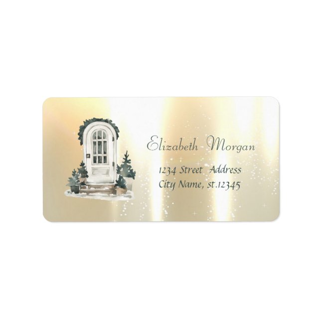 Christmas Trees Front Door Gold Label (Front)