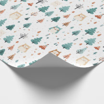 christmas trees gift wrapping papers