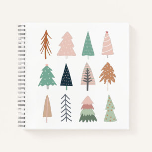 Christmas Trees Girly Collage Journal