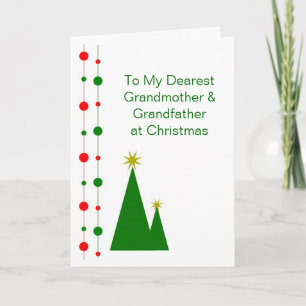 Christmas Trees Grandparents Christmas Holiday Card