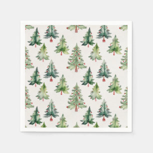 Christmas Trees Green Fir Trees Napkins