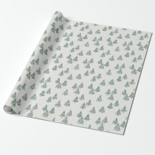 Christmas trees (green) Wrapping Paper
