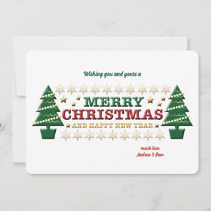 Christmas Trees Holiday Card