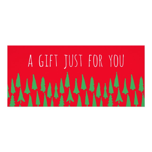  Christmas Trees Holiday Gift Certificate (Front)
