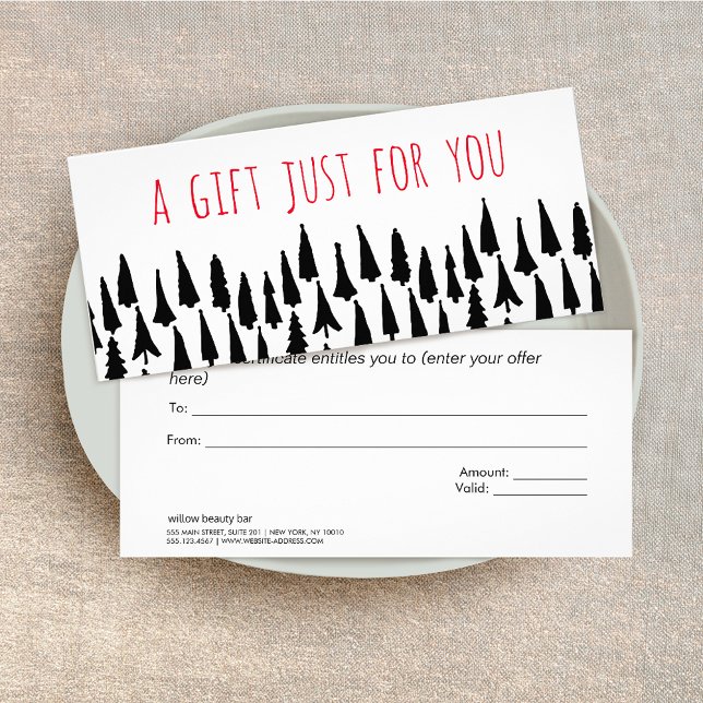  Christmas Trees Holiday Gift Certificate (Creator Uploaded)