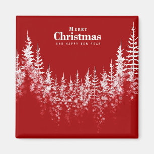 Christmas Trees Holiday Magnet