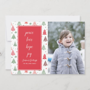 Christmas Trees Holiday Photo Card