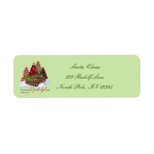Christmas Trees Holiday Season Return Address