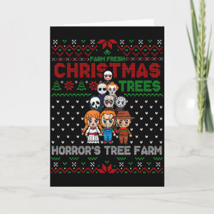 Christmas Trees Horrors Tree Farm, Scary Character Card