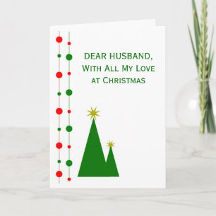 Christmas Trees Husband Christmas Holiday Card