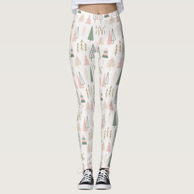 Christmas Trees In The Forest Leggings (Front)