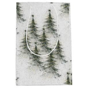Christmas trees in the Woods Medium Gift Bag