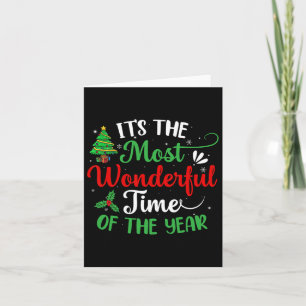 Christmas Trees It's The Most Wonderful Time Of Th Card