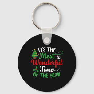 Christmas Trees It's The Most Wonderful Time Of Th Key Ring