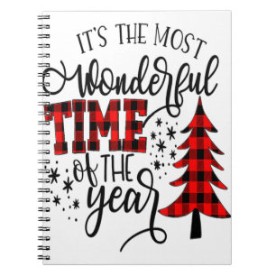 Christmas Trees It's The Most Wonderful Time Of Th Notebook