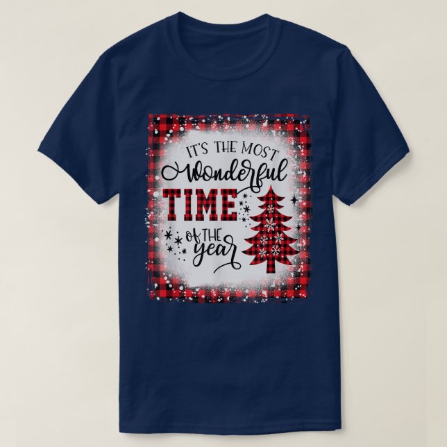 Christmas Trees It's The Most Wonderful Time Of Th T-Shirt (Design Front)