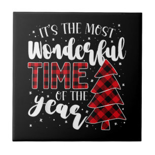 Christmas Trees It's the Most Wonderful Time of th Tile