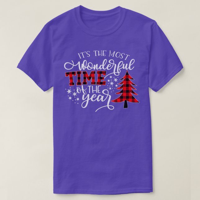 Christmas Trees Its The Most Wonderful Time Of The T-Shirt (Design Front)