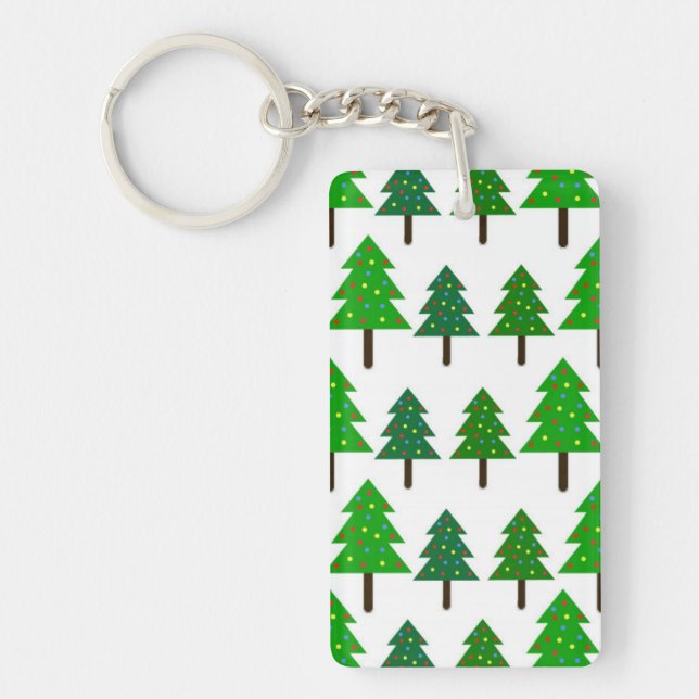 Christmas Trees Key Ring (Front)