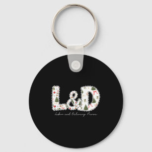Christmas Trees Labor And Delivery Nurse Xmas Gift Key Ring