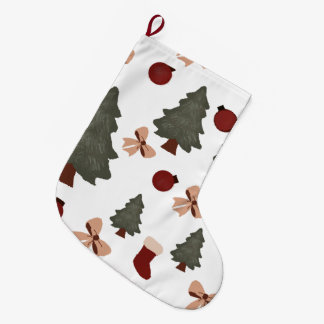 Christmas trees  large christmas stocking