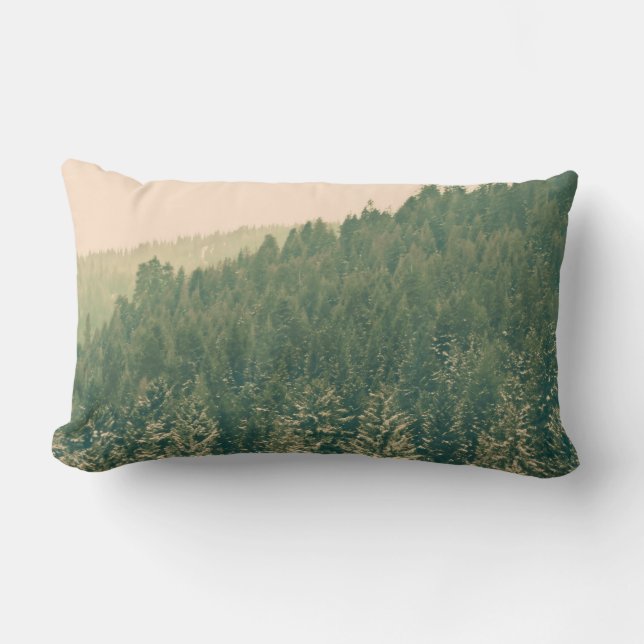 Christmas Trees Lumbar Cushion (Front)