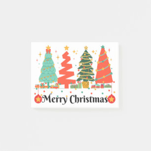 Christmas Trees Merry Christmas Post-it Notes