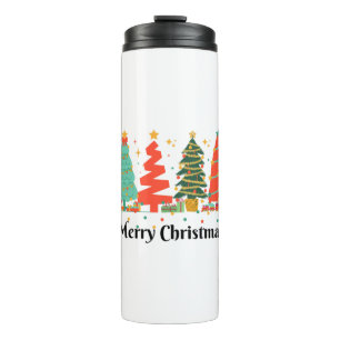 Christmas Trees Merry Christmas Thermal Tumbler