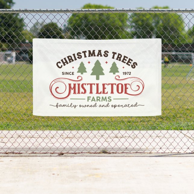 Christmas trees mistletoe farm North Pole  Banner (Insitu)