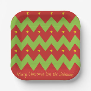 Christmas Trees Paper Plate