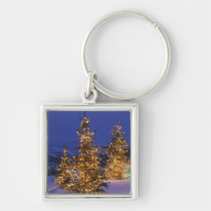 Christmas trees, Park City, Wastch Mountains, 2 Key Ring