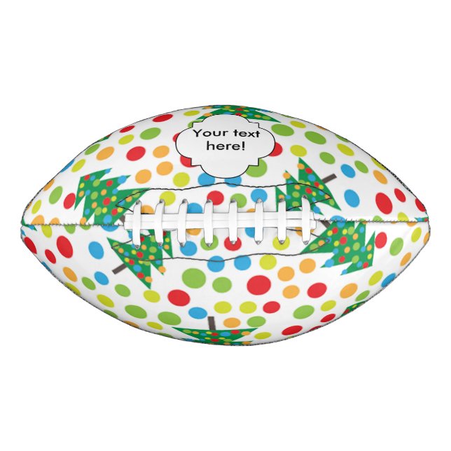 Christmas trees pattern american football (Front)