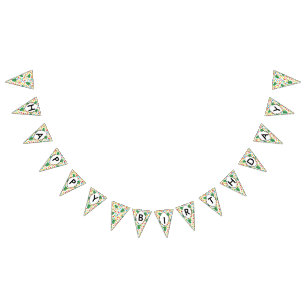 Christmas trees pattern bunting 