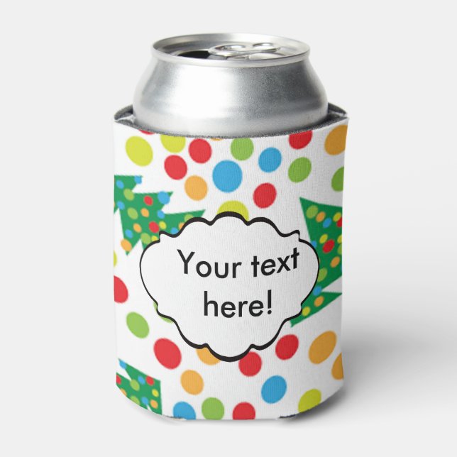 Christmas trees pattern can cooler (Can Front)