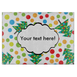 Christmas trees pattern cutting board