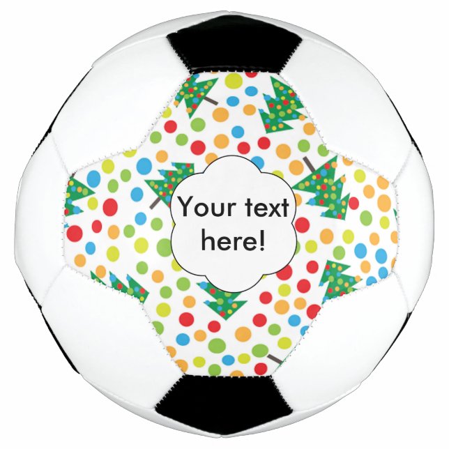Christmas trees pattern football (Front)