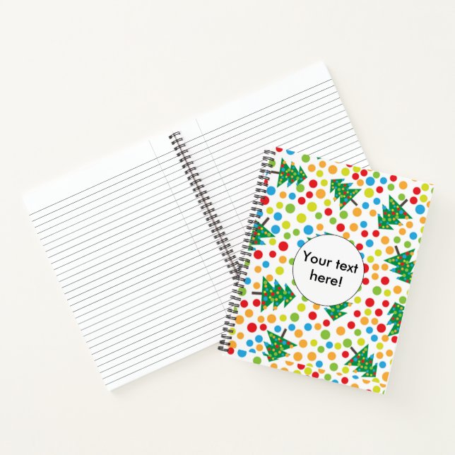 Christmas trees pattern notebook (Inside)